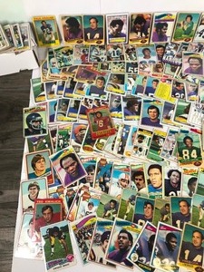 lot 236 image: Lot of 250 Plus Vintage Football Cards