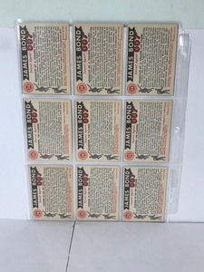 lot 254 image: Lot of 9 - 1965 James Bond 007 Vintage Collectible Cards