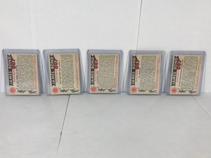 lot 261 image: Lot of 5 - 1965 James Bond 007 Collectible Cards