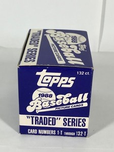 lot 351 image: 1988 TOPPS Baseball Cards 1-T Through 132-T