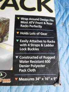 lot 117 image: Mossy oak ATV pack