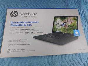 lot 130 image: New HP touch Screen notebook