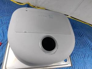 lot 168 image: lg kitchen stainless steel sink with drain and hardware