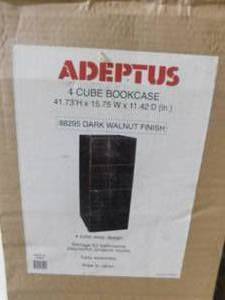 lot 181 image: New 4 shelf bookcase in the box