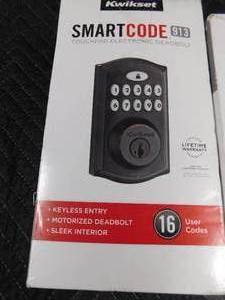 lot 293 image: 2 New electronic keypad deadbolts