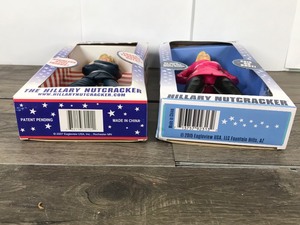 lot 402 image: 2 - Hilary Clinton Nutcracker Dolls