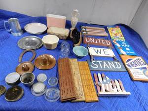 lot 347 image: Pottery, signs, books, vintage items
