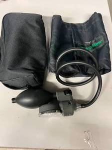 lot 12 image: Welch Allyn Blood Pressure Cuff Size Large with Tycos Hand Aneroid In Carry Bag