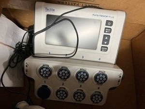 lot 32 image: MSRP $5000 Tactile Medical Flexitouch Plus Compression Therapy -Medium Size Trunk & Sleeves For&nbspLymphedema, Reducing wound healing time & More - See Youtube For How This Therapy Works Great Working Condition