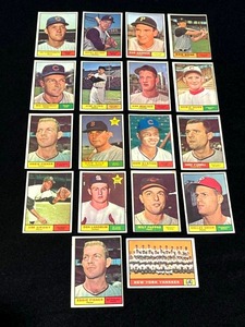 1961 Topps Baseball Card Lot of 18 Cards