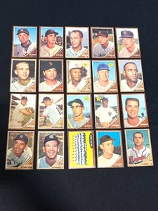 1962 Topps Baseball Card Lot of 20 Cards
