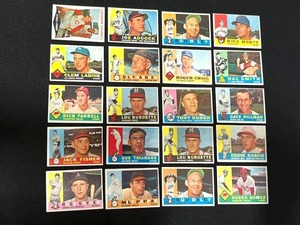 1960 Topps Baseball Card Lot of 20 Cards