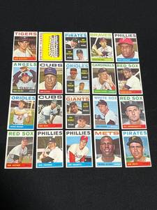 1964 Topps Baseball Card Lot of 20 Cards