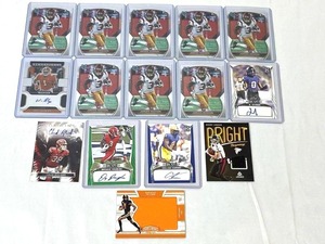 Lot of Minnesota Vikings Jordan Addison Football Cards with Autographs and Patch Cards
