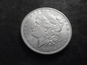 1884 O Morgan Silver Dollar