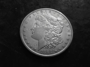 1884 S Morgan Silver Dollar