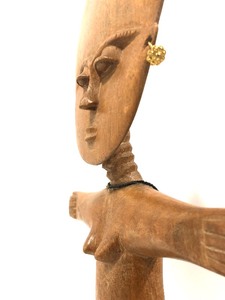 lot 21 image: Vintage Ashante Akuaba Doll Figure