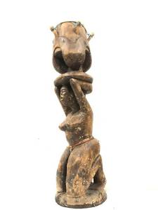 lot 31 image: Large Baga Female Figural Ceremonial Drum