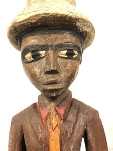 lot 32 image: Old West African Baule Colonial Figure