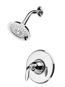 lot 32 image: Pfister Avalon 1-Handle Shower Faucet Trim Kit in Polished Chrome (Valve Not Included)