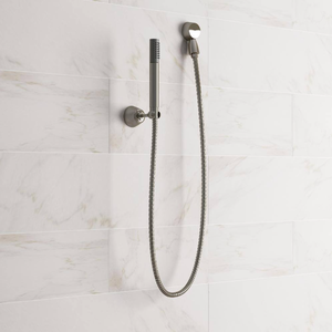 lot 18 image: MOEN Fina 1-Spray Wall Mount Eco-Performance Handheld Shower Head 1.75 GPM in Brushed Nickel