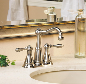 lot 20 image: Pfister Marielle 2-Handle Mini-Widespread Bathroom Faucet in Brushed Nickel