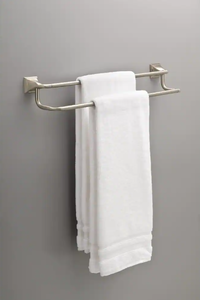 lot 22 image: Delta Everly 24 in. Double Wall Mount Towel Bar Bath Hardware Accessory in Brushed Nickel