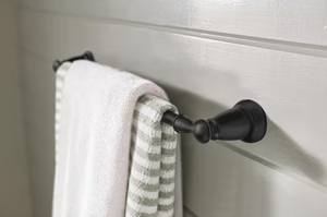 lot 23 image: MOEN Banbury 24 in. Towel Bar in Matte Black