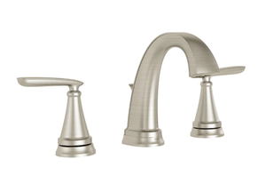 lot 33 image: American Standard Somerville 8 in. Widespread 2-Handle Bathroom Faucet with Pop-Up Drain in Brushed Nickel