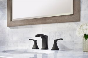 lot 36 image: Pfister Venturi 8 in. Widespread 2-Handle Bathroom Faucet in Matte Black
