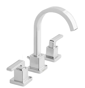 lot 46 image: Glacier Bay Farrington 8 in. Widespread Double-Handle High-Arc Bathroom Faucet in Chrome