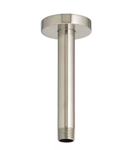 lot 49 image: American Standard Ceiling Mount 6 in. Shower Arm and Escutcheon, Brushed Nickel