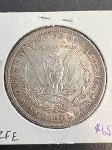 1896 US MORGAN SILVER DOLLAR