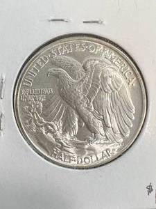 1945 US WALKING LIBERTY HALF DOLLAR