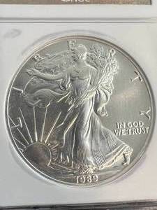 1989 AMERICAN SILVER EAGLE NGC MS69
