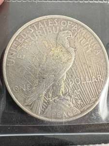 1922 US SILVER PEACE DOLLAR