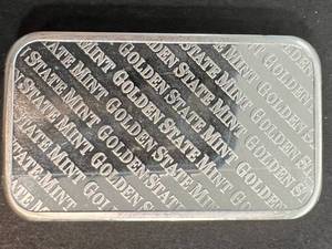 5 TROY OZ .999 FINE SILVER GSM BAR