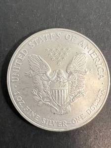 2003 AMERICAN SILVER EAGLE 1 TROY OZ .999 FINE SILVER