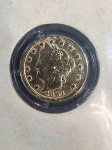1983 US GOLD PLATED V NICKEL