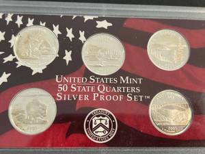 2005 US 50 STATE QUARTERS SILVER PROOF SET