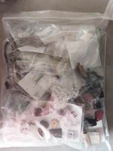 Bulk Lot Of Assorted Jewelry Brooches, Earrings, Necklaces