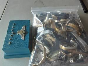 Bulk Assorted Watches & Vintage Watch Box