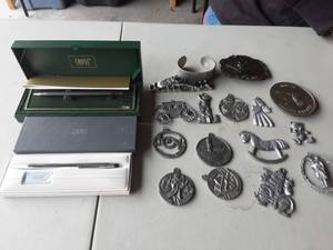 2-Cross Pens, Pewter Collectibles
