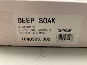 American Standard Deep Soak Bath Drain in Chrome