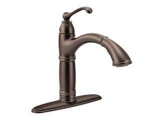 MOEN Brantford Single Handle Pull Out Sprayer Kitchen Faucet with Reflex and Power Clean in Oil Rubbed Bronze