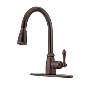 Pfister Canton Single-Handle Pull-Down Sprayer Kitchen Faucet in Rustic Bronze