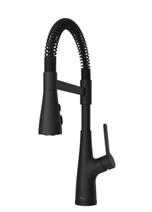 Pfister Neera Single-Handle Culinary Pull-Down Sprayer Kitchen Faucet in Matte Black