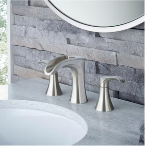 Pfister Brea 8 in. Widespread 2-Handle Waterfall Bathroom Faucet in Brushed Nickel