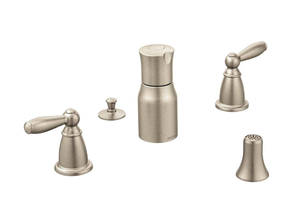 MOEN Brantford 2-Handle Bidet Faucet Trim Kit in Brushed Nickel (Valve Not Included)