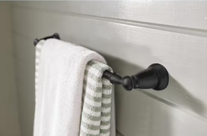 MOEN Banbury 18 in. Towel Bar in Matte Black